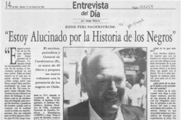 "Estoy alucinado por la historiade los negros"