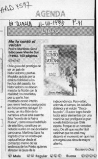 Me lo contó el volcán  [artículo] Rigoberto Díaz.