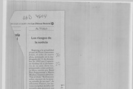 Los Riesgos de la noticia