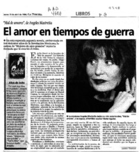 El amor en tiempos de guerra  [artículo] Lilioska Yankovic.