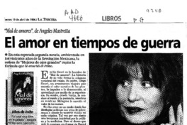 El amor en tiempos de guerra  [artículo] Lilioska Yankovic.