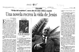 Una novela recrea la vida de Jesús  [artículo] Loreto Novoa.