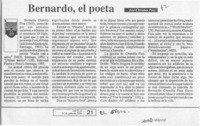 Bernardo, el poeta  [artículo] José Christian Páez.