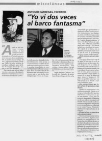 "Yo vi dos veces al barco fantasma"  [artículo].