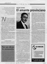 El Amante provinciano  [artículo].