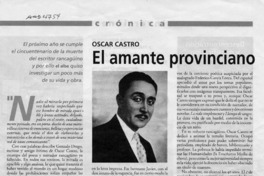 El Amante provinciano  [artículo].