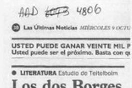 Los dos Borges  [artículo].