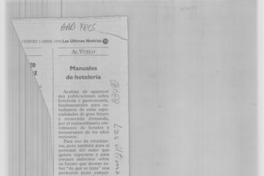 Manuales de hotelería