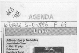 Alimentos y bebidas  [artículo] Lilioska Yankovic.