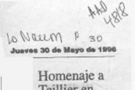 Homenaje a Teillier en N'aitun  [artículo].