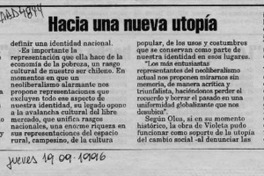 Hacia una nueva utopía  [artículo] I. I.
