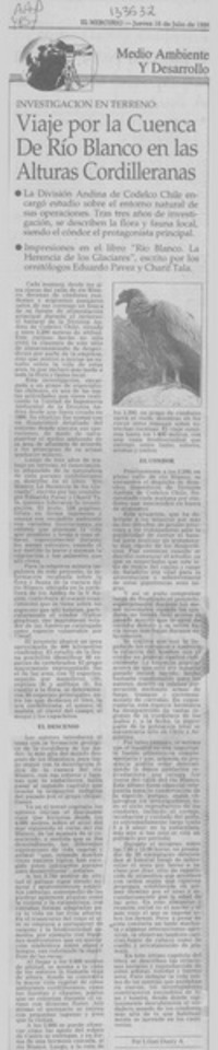 Viaje por la cuenca de Río Blanco en las alturas cordilleranas