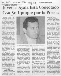 Juvenal Ayala está conectado con su Iquique por la poesía