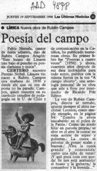 Poesía del campo  [artículo].