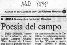 Poesía del campo  [artículo].