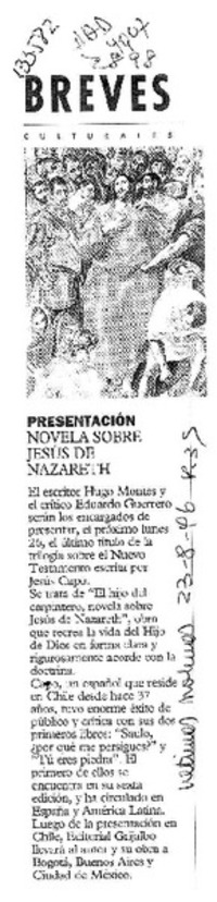 Novela sobre Jesús de Nazareth  [artículo].