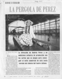 La pérgola de Pérez  [artículo] Vidia Gutiérrez.