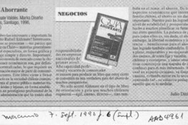 Guía del ahorrante  [artículo] Julio Dittborn C.