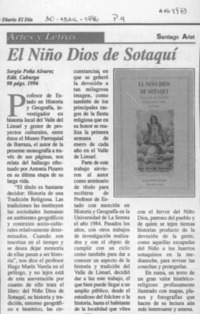 El Niño Dios de Sotaquí  [artículo] Santiago Arlet.