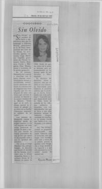 Sin olvido