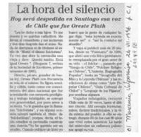 La Hora del silencio  [artículo].