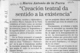 "Creación teatral da sentido a la existencia"