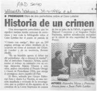 Historia de un crimen  [artículo].