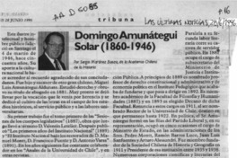 Domingo Amunátegui Solar (1860-1946)