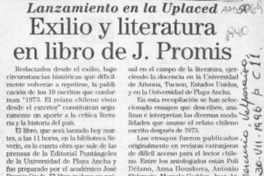 Exilio y literatura en libro de J. Promis  [artículo].