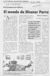 El Mundo de Nicanor Parra  [artículo].