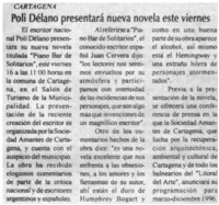 Poli Délano presentará nueva novela este viernes