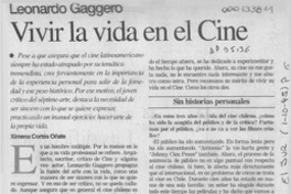 Vivir la vida en el cine