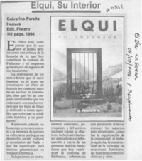 Elqui, su interior  [artículo].