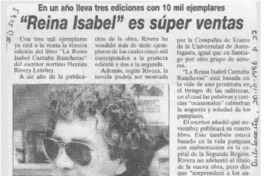 "Reina Isabel" es super ventas  [artículo].