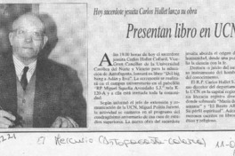 Presentan libro en UCN  [artículo].