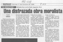 Una disfrazada obra moralista  [artículo] C. G. M.