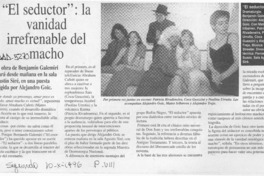 "El seductor", la vanidad irrefrenable del macho  [artículo] J. I. V.