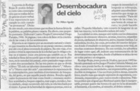 Desembocadura del cielo  [artículo] Milton Aguilar.