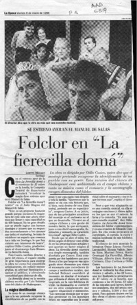 Folclor en "La fierecilla domá"  [artículo] Lisette Maillet.