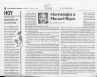 Homenajes a Manuel Rojas  [artículo] Luis Sánchez Latorre.