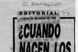 Cuando nacen los poetas?  [artículo] Alejandro González Pino.