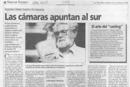 Las Cámaras apuntan al sur  [artículo] Iván Quezada E.