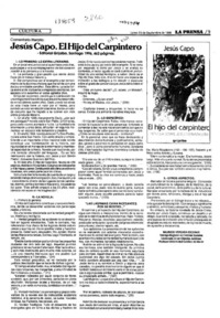 Jesús Capo, "El hijo del carpintero"  [artículo] Mauricio Vergara Escobar.