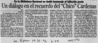 Un diálogo en el recuerdo del "Chico" Cárdenas  [artículo] X. P.