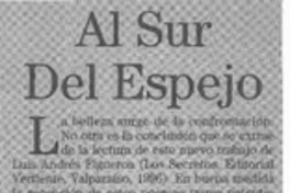 Al sur del espejo  [artículo] Patricio Tello.