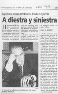 A diestra y siniestra  [artículo].