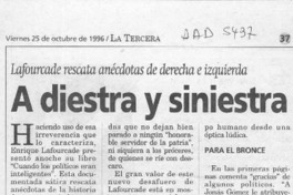 A diestra y siniestra  [artículo].