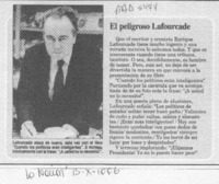 El Peligroso Lafourcade  [artículo].