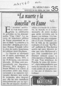 "La Muerte y la doncella" en Esane  [artículo].