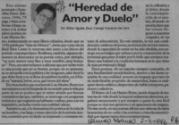 "Heredad de amor y duelo"  [artículo] Milton Aguilar.